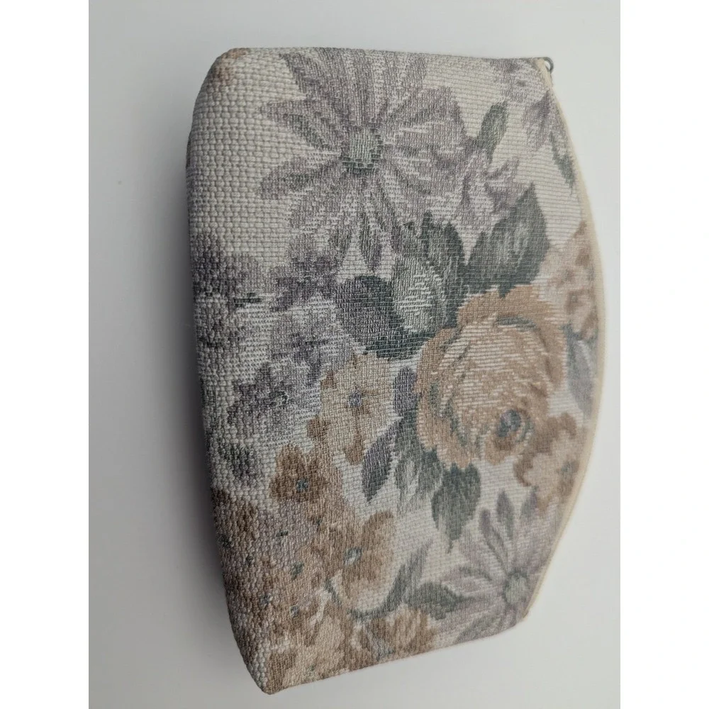 Vintage Grandma Floral‎ Makeup Cosmetic Bag Vinyl Lined